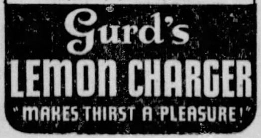 Old advertisement for Gurd's beverage