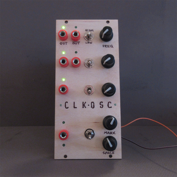 animated GIF of CLK-OSC synth module